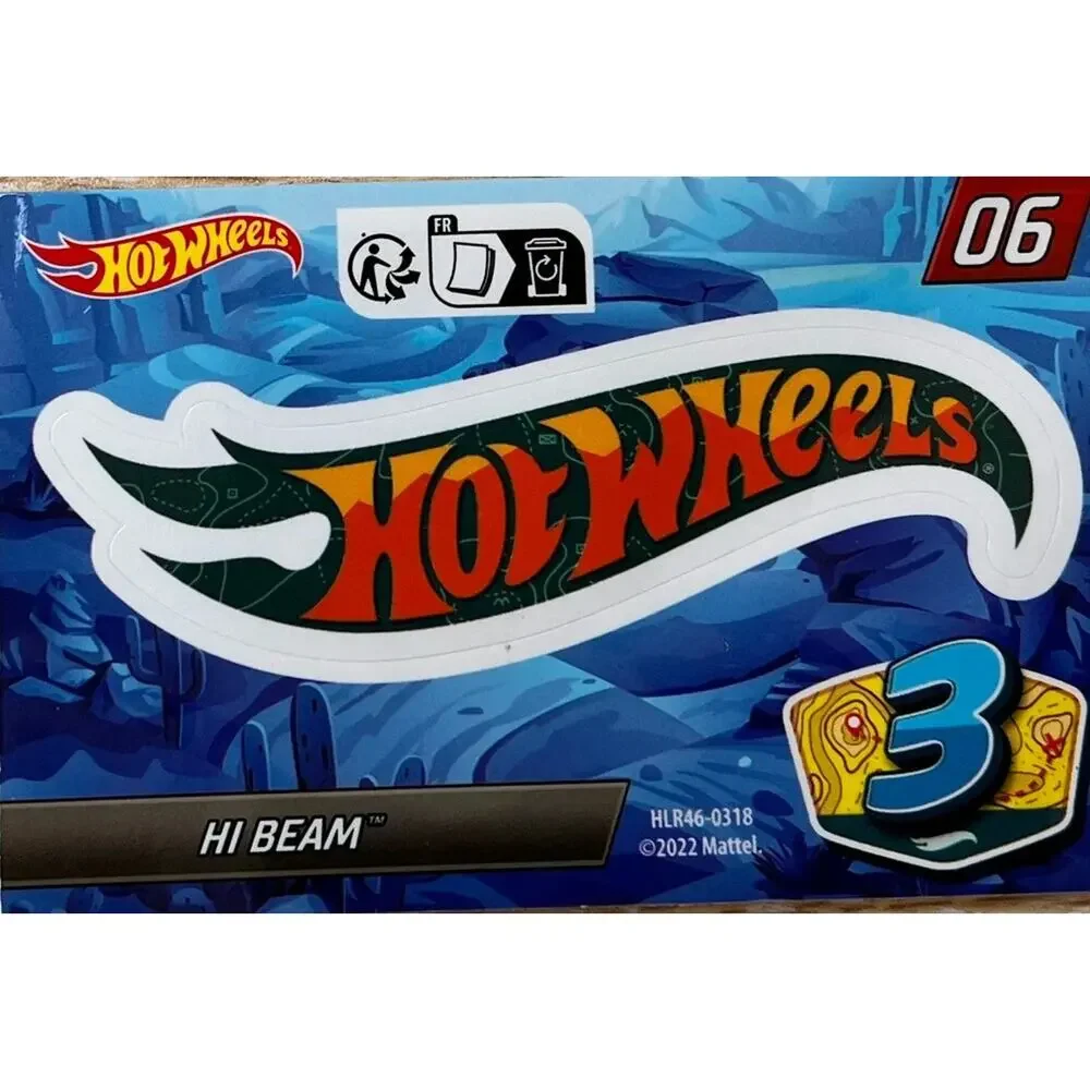 Hot Wheels Mystery Models Series Sealed Unopened Hi Beam Green #6 & Sticker